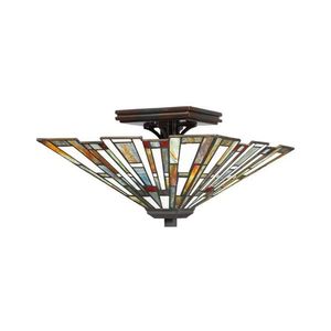 Elstead Quoizel QZ-MAYBECK-F - Stropné svietidlo Tiffany MAYBECK 2xE27/60W/230V QZ-MAYBECK-F vyobraziť