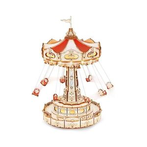 RoboTime - 3D skladačka hracej skrinky Retiazkový kolotoč 3xAAA EA02 vyobraziť