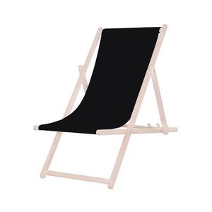 Záhradné lehátko čierne/buk PSWB vyobraziť