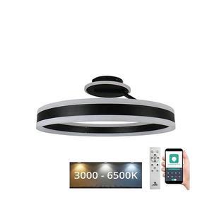 LED Stmievateľný prisadený luster LED/86W/230V 3000-6500K čierna + diaľkové ovládanie TA1307/B vyobraziť