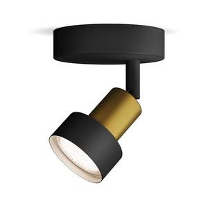 Philips - Bodové svietidlo CONDUIT 1xGU10/5W/230V čierna/mosadz 8720169299870 vyobraziť