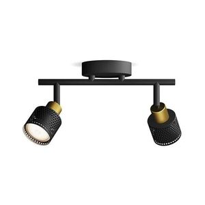 Philips - Bodové svietidlo NIALL 2xGU10/5W/230V čierna/mosadz 8720169300095 vyobraziť