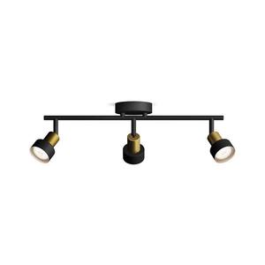 Philips - Bodové svietidlo CONDUIT 3xGU10/5W/230V čierna/mosadz 8720169299917 vyobraziť