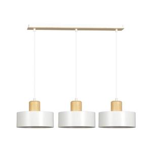 EMIBIG Luster na lanku TORIN 3xE27/15W/230V biela 1047/3 vyobraziť