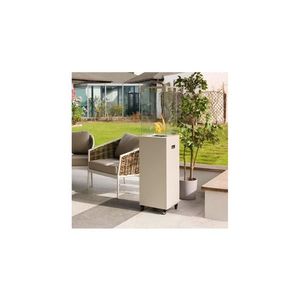 Planika Faro GAS - Vonkajší plynový krb 142x36 cm 8kW biela + ochranný kryt GO-FAW-00-K2 vyobraziť