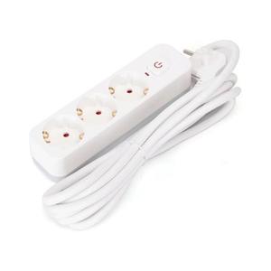 B.V. - Predlžovací kábel 3 zásuvky, vypínač, 3 m, Typ F, biely B20103BU6 vyobraziť