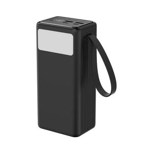 Powerbanka 40000 mAh 65W PD 2xUSB-A + 2xUSB-C s LED baterkou a USB-C káblom 1m PMPB4065 vyobraziť