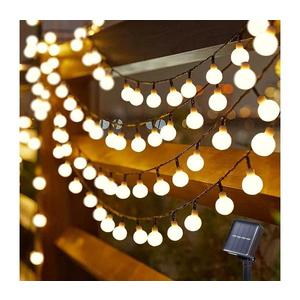 Brilagi - Solárny LED dekoratívny svetelný reťazec BUBBLE 50xLED/8 funkcií, 7 m, IP65, teplá biela BRI115 vyobraziť