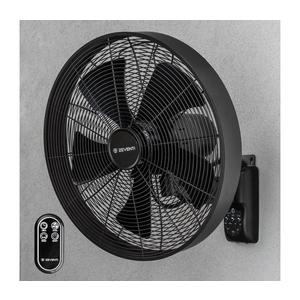 ZE - Nástenný látor FREEZE 50W/230V pr. 40 cm čierna + diaľkové ovládanie 98716 vyobraziť