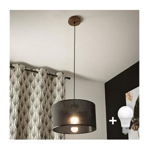 Brilagi - LED Luster na lanku ANTHONY 1xE27/60W/230V dub orech/čierna 8590828610397 vyobraziť