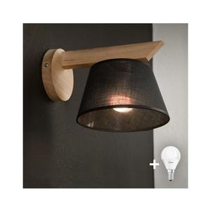 Brilagi - LED Nástenné svietidlo ANTHONY 1xE14/40W/230V dub/čierna 8590828610434 vyobraziť