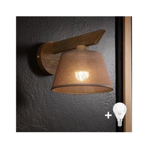 Brilagi - LED Nástenné svietidlo ANTHONY 1xE14/40W/230V dub orech/hnedá 8590828610465 vyobraziť