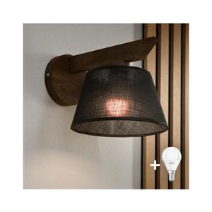 Brilagi - LED Nástenné svietidlo ANTHONY 1xE14/40W/230V dub orech/čierna 8590828610472 vyobraziť