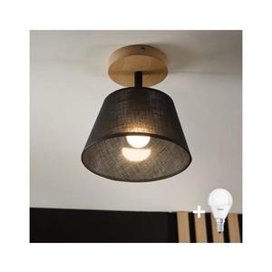 Brilagi - LED Prisadený luster ANTHONY 1xE14/60W/230V dub/čierna 8590828610519 vyobraziť