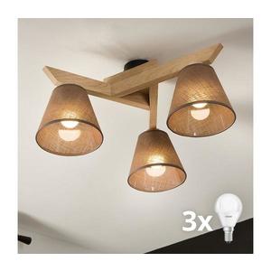 Brilagi - LED Prisadený luster ANTHONY 3xE14/40W/230V dub/hnedá 8590828610625 vyobraziť