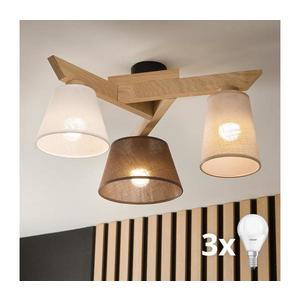Brilagi - LED Prisadený luster ANTHONY 3xE14/40W/230V dub 8590828610700 vyobraziť