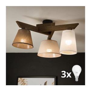 Brilagi - LED Prisadený luster ANTHONY 3xE14/40W/230V dub orech 8590828610717 vyobraziť