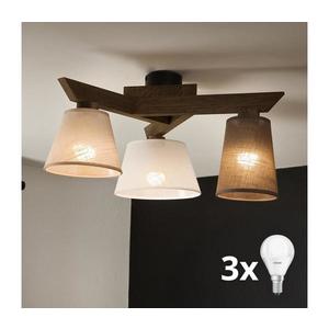 Brilagi - LED Prisadený luster ANTHONY 3xE14/40W/230V dub orech 8590828610724 vyobraziť