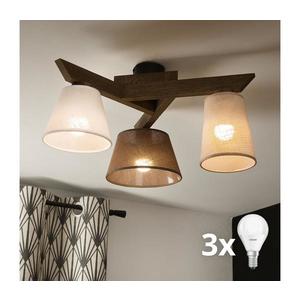 Brilagi - LED Prisadený luster ANTHONY 3xE14/40W/230V dub orech 8590828610731 vyobraziť