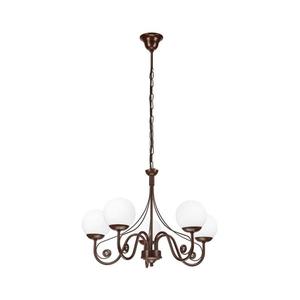 Brilagi - LED Luster na reťazi COTTAGE 5xG9/40W/230V hnedá/biela vyobraziť