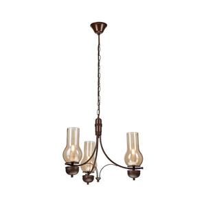 Brilagi - LED Luster na reťazi COTTAGE 3xE14/40W/230V dub/hnedá BG1518+3xBG2273 vyobraziť
