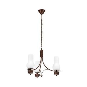 Brilagi - LED Luster na reťazi COTTAGE 3xE14/40W/230V dub/biela BG1518+3xBG2270 vyobraziť