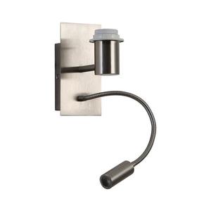 Brilagi - LED Flexibilná nástenná lampa NUBILA 1xE27/25W/230V + LED/3W matný chróm BRI123 vyobraziť