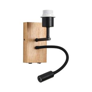 Brilagi - LED Flexibilná nástenná lampa NUBILA WOOD 1xE27/25W/230V + LED/3W dub/čierna BRI131 vyobraziť