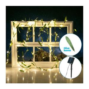 B.V. - LED solárny reťazec 100xLED/12m IP65 teplá biela olive B1020136W vyobraziť