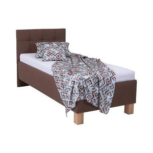 Čalúnená posteľ s matracom a úložným priestorom MARIA ONE 90x200 cm hnedá 8590828933618 vyobraziť