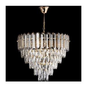 LED luster na reťazi 9xE27/60W/230V + 6xLED/6W priemer 50 cm zlatý W-E2630/9+6 vyobraziť