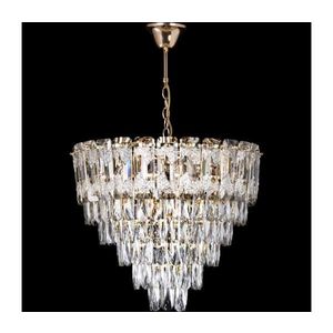 LED luster na reťazi, 9xE27/60W/230V + 6xLED/6W, priemer 50 cm, zlatá W-E2636B/9+6 vyobraziť