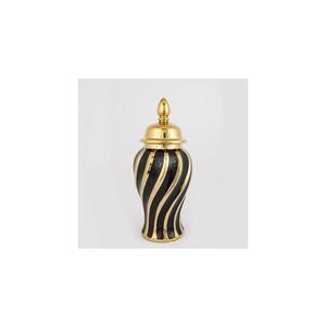 Eurolamp Keramická dóza 36, 5x16 cm zlatá/čierna 752-20033 vyobraziť