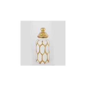 Eurolamp Keramická dóza 31x12, 5 cm zlatá/biela 752-20103 vyobraziť