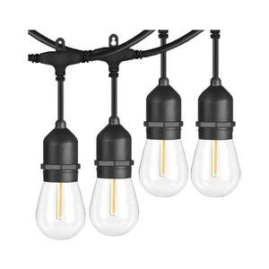 LED vonkajší dekoratívny reťazec 15xE27/1W/230V 15 m IP65 čierny 5903271845842 vyobraziť