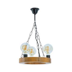 Exodus Lighting Srl Luster na reťazi IOS 3xE27/60W/230V pr. 30 cm buk EX-00620 vyobraziť