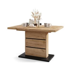 Rozkladací jedálenský stôl PAOLO dub craft/čierna 5903631914553 vyobraziť