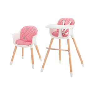 KINDERKRAFT - Detská jedálenská stolička 2v1 SIENNA buk/ružová KKKSIENPNK0000 vyobraziť