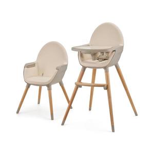 KINDERKRAFT - Detská jedálenská stolička 2v1 FINI2 buk/béžová KHFINI02BEG0000 vyobraziť