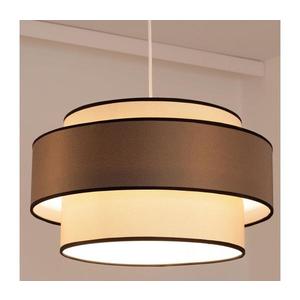 Luster na lanku GRACE 1xE27/60W/230V pr. 40 cm krémová/hnedá 0704 vyobraziť