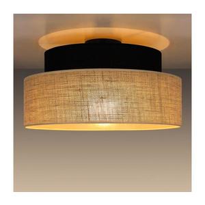 Stropné svietidlo BOHO 1xE27/60W/230V pr. 40 cm čierna/béžová 0122 vyobraziť