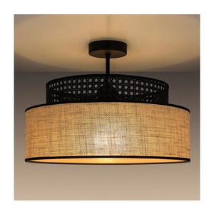 Prisadený luster BOHO 1xE27/60W/230V pr. 40 cm čierna/ratan 0647 vyobraziť