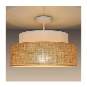 Prisadený luster BOHO 1xE27/60W/230V pr. 40 cm biela/béžová 0630 vyobraziť