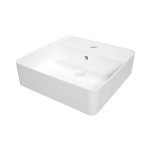 Deante CGS_6U4B - Keramické umývadlo SQUARE 42x42 cm na dosku, biele CGS_6U4B vyobraziť