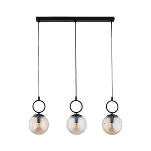 Luster na lanku SITRO 3xE14/10W/230V čierna/dymová béžová 62565 vyobraziť