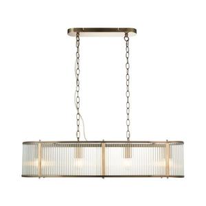 Endon 110945 - Luster na reťazi RIDGETON 4xE14/6W/230V mosadz/číra 110945 vyobraziť