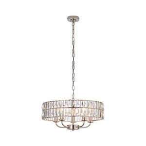 Endon 104467 - Luster na reťazi CLIFTON 5xE14/6W/230V lesklý chróm/číra 104467 vyobraziť