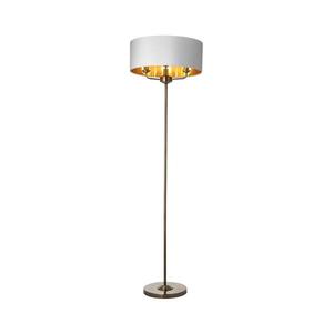 Endon 98935 - Stojacia lampa HIGHCLERE 3xE14/40W/230V biela/mosadz 98935 vyobraziť