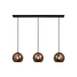 Endon 102929 - Luster na lanku BOLI 3xE27/10W/230V čierna/dymová hnedá 102929 vyobraziť