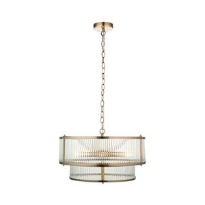 Endon 110944 - Závesný luster na reťazi RIDGETON 5xE14/6W/230V mosadz 110944 vyobraziť